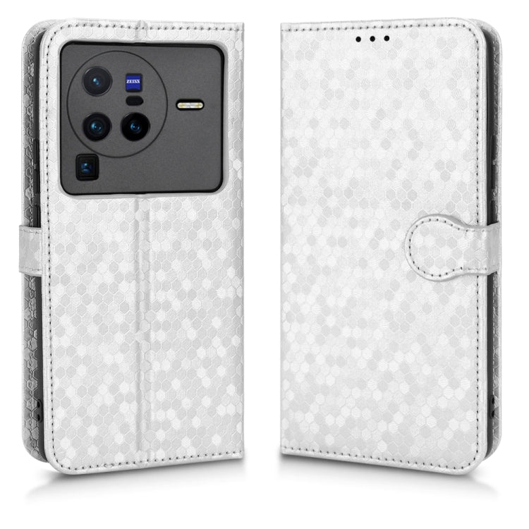 For vivo X80 Pro Honeycomb Dot Texture Leather Phone Case