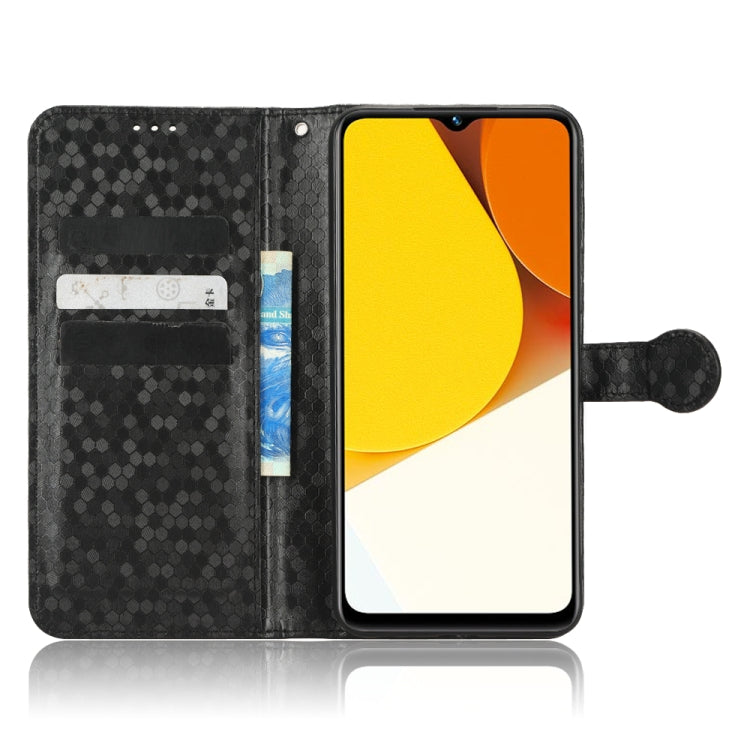 For vivo Y35 4G Honeycomb Dot Texture Leather Phone Case