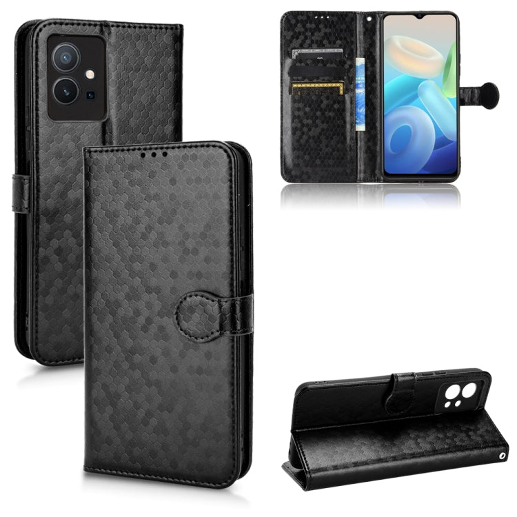 For vivo T1 5G / Y75 5G / Y55 5G Global Honeycomb Dot Texture Leather Phone Case