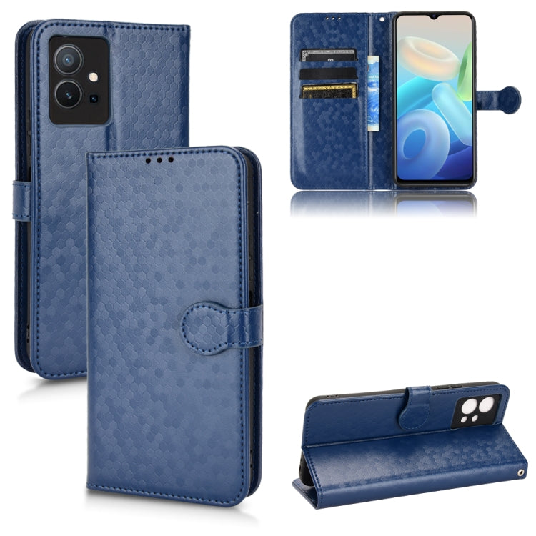 For vivo T1 5G / Y75 5G / Y55 5G Global Honeycomb Dot Texture Leather Phone Case