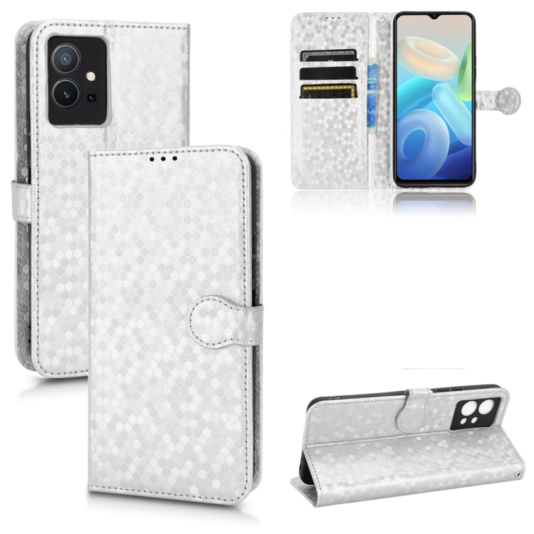 For vivo T1 5G / Y75 5G / Y55 5G Global Honeycomb Dot Texture Leather Phone Case