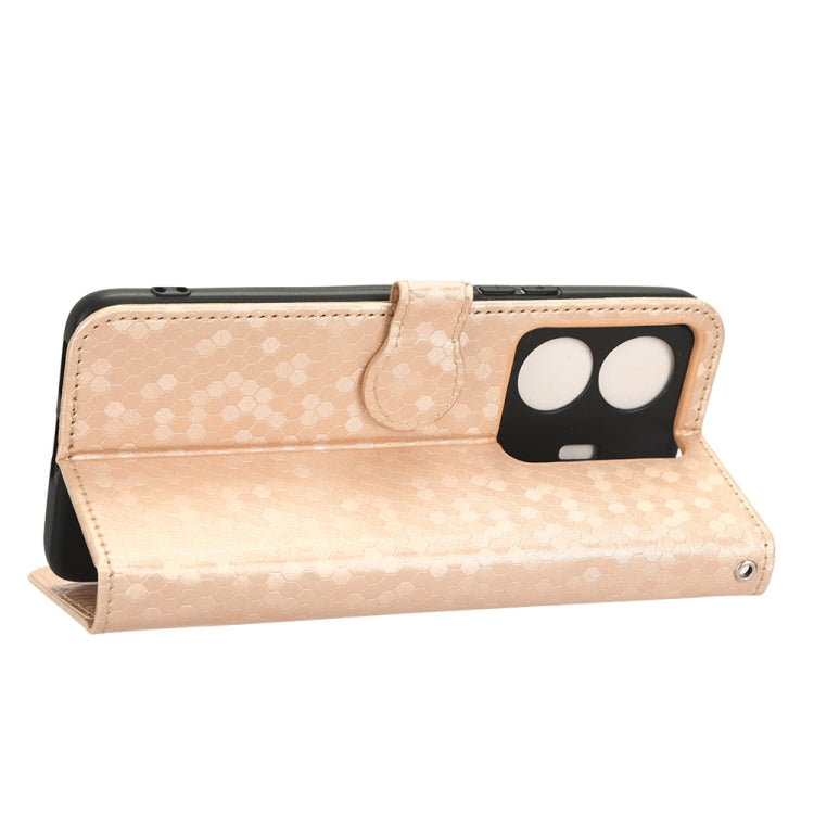 For vivo S15e 5G Honeycomb Dot Texture Leather Phone Case