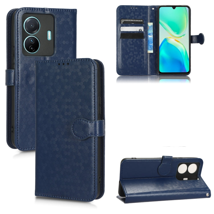 For vivo S15e 5G Honeycomb Dot Texture Leather Phone Case