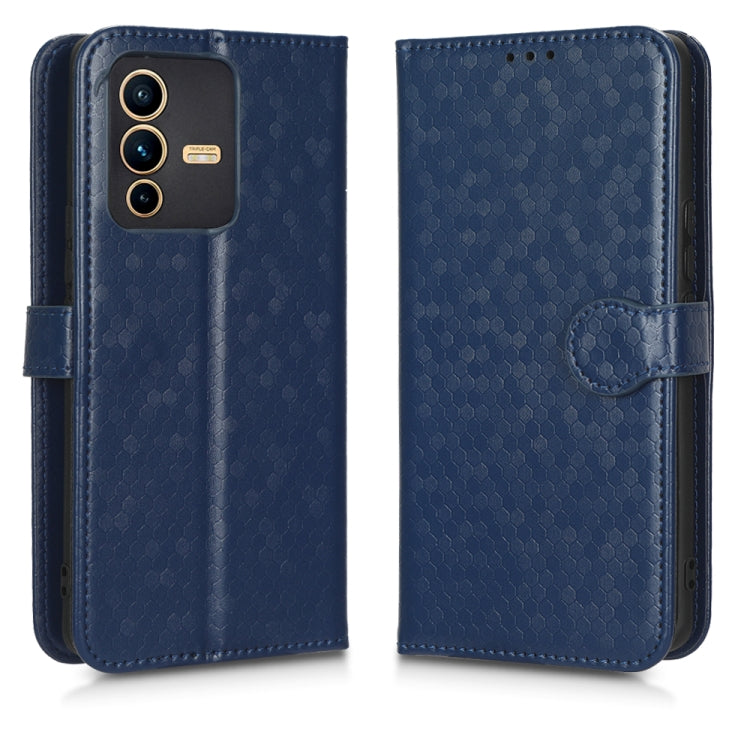 For vivo S12 Pro / V23 Pro 5G Honeycomb Dot Texture Leather Phone Case