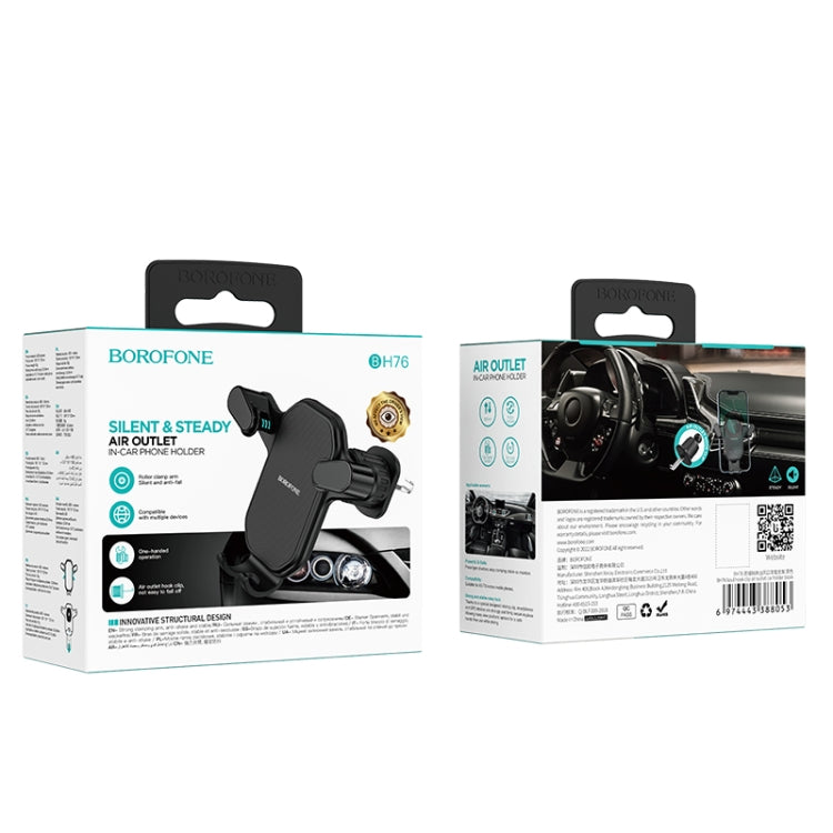 Borofone BH76 BH76 Soul Hook Clip Air Outlet Car Holder(Black)