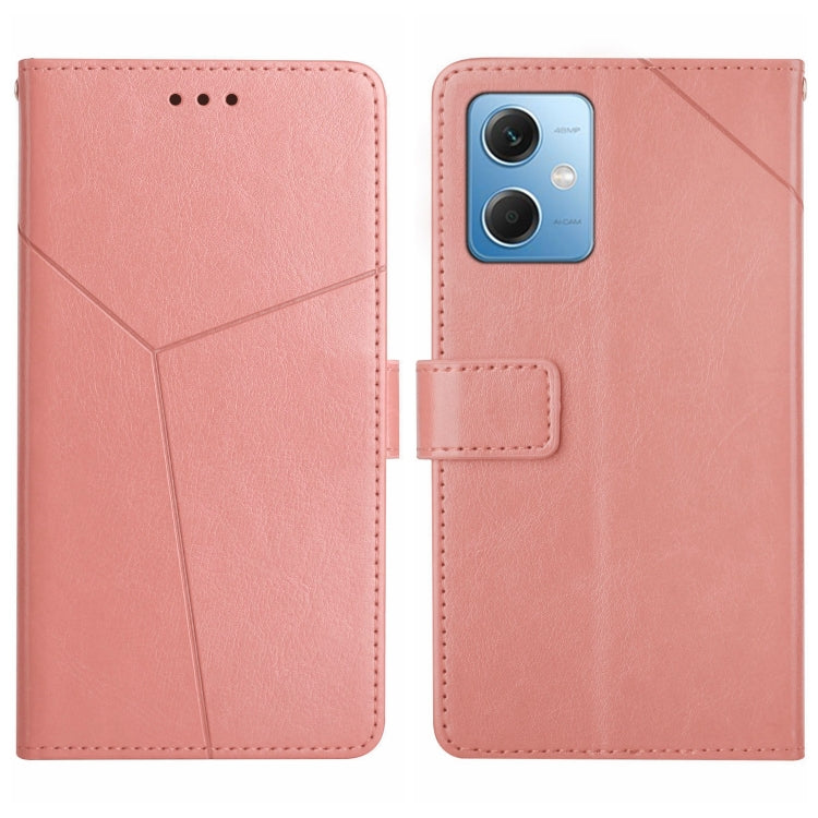 For Xiaomi Redmi Note 12 China HT01 Y-shaped Pattern Flip Leather Phone Case