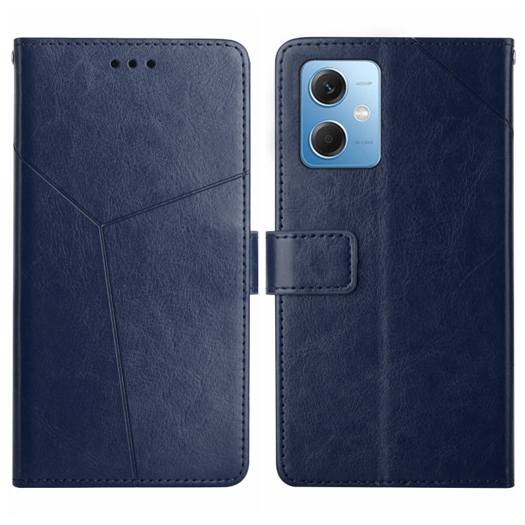 For Xiaomi Redmi Note 12 China HT01 Y-shaped Pattern Flip Leather Phone Case