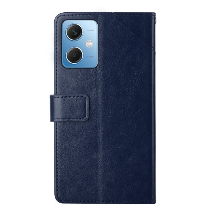 For Xiaomi Redmi Note 12 China HT01 Y-shaped Pattern Flip Leather Phone Case