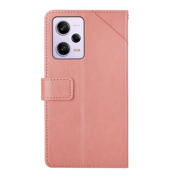 For Xiaomi Redmi Note 12 Pro+ China/Note 12 Explorer HT01 Y-shaped Pattern Flip Leather Phone Case