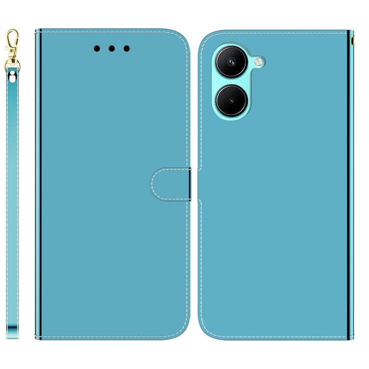 For Realme C33 Imitated Mirror Surface Flip Leather Phone Case