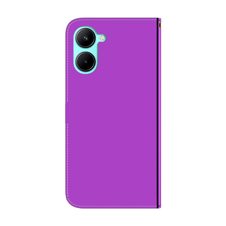 For Realme C33 Imitated Mirror Surface Flip Leather Phone Case