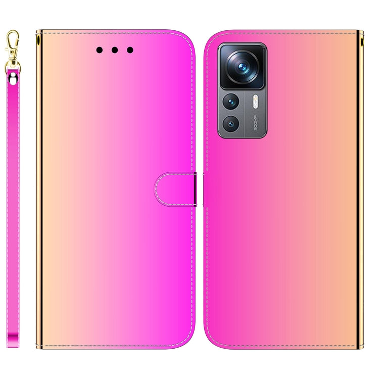For Xiaomi 12T Pro Imitated Mirror Surface Flip Leather Phone Case