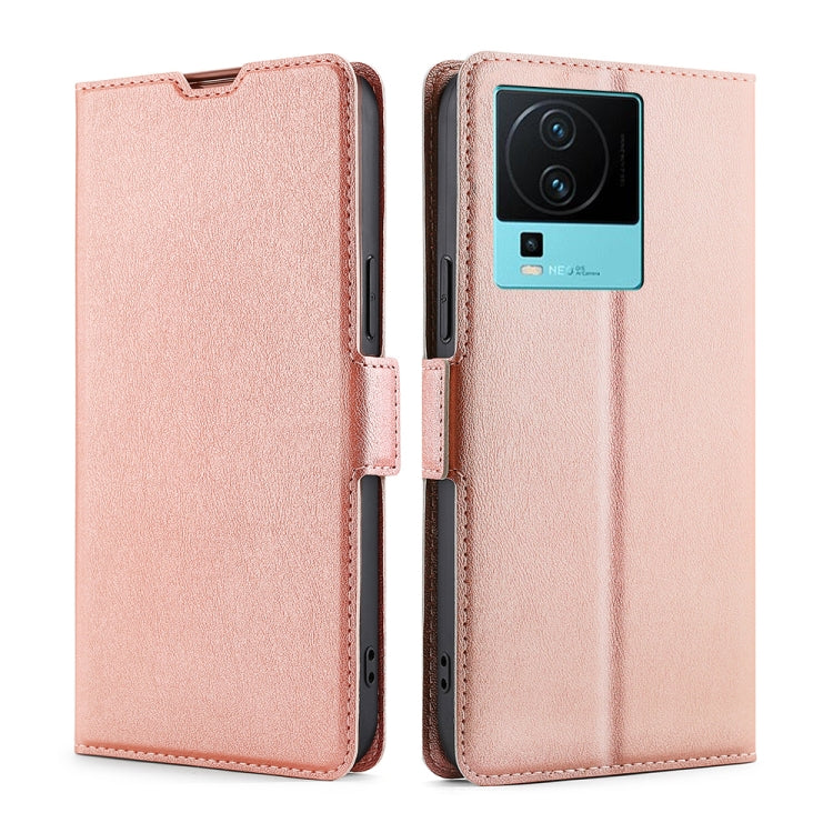 For vivo iQOO Neo7 Ultra-thin Voltage Side Buckle Horizontal Flip Leather Phone Case