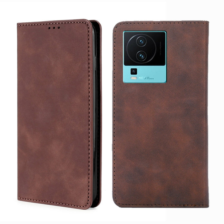 For vivo iQOO Neo7 Skin Feel Magnetic Horizontal Flip Leather Phone Case