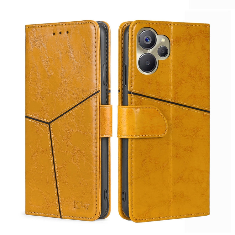 For Realme 9i 5G Global/10 5G Geometric Stitching Horizontal Flip Leather Phone Case