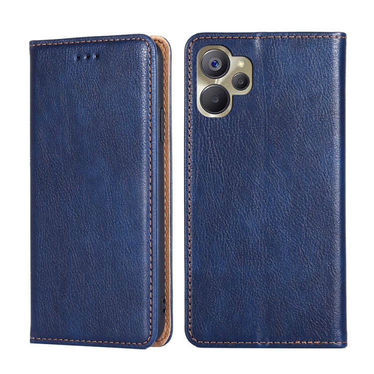 For Realme 9i 5G Global/10 5G Gloss Oil Solid Color Magnetic Leather Phone Case