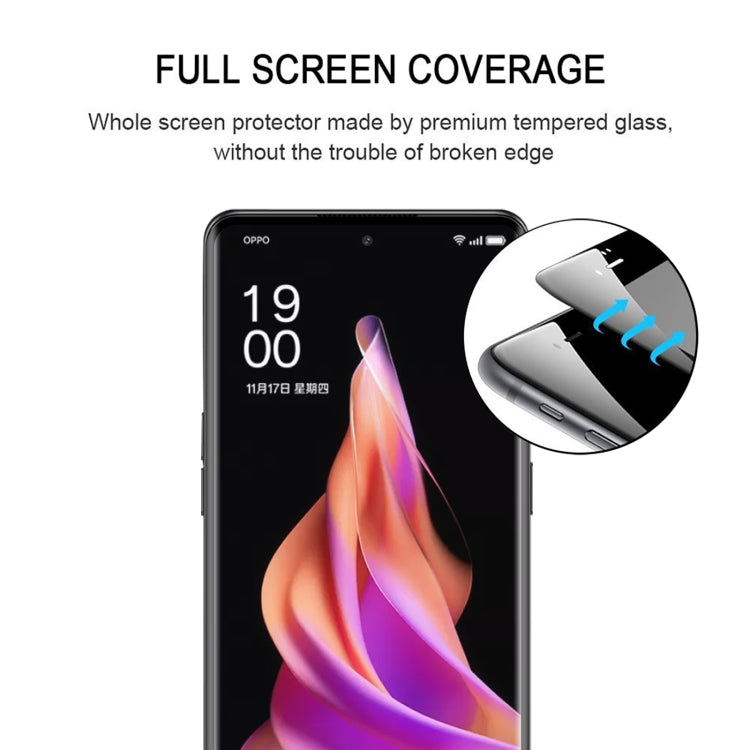 For OPPO Reno9 25pcs 3D Curved Edge Full Screen Tempered Glass Film