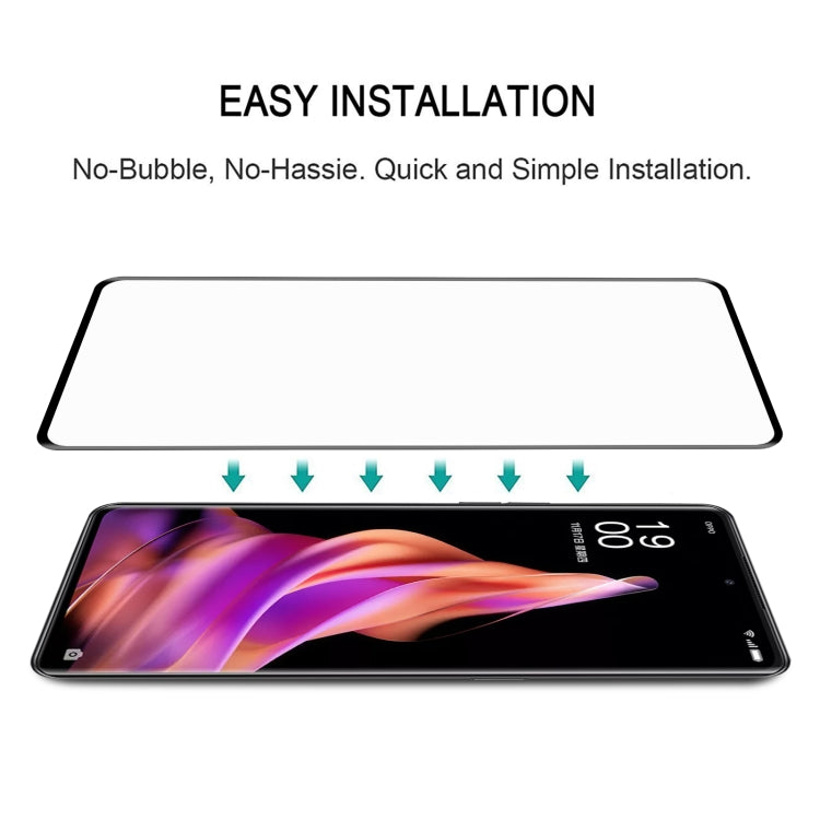 For OPPO Reno9 25pcs 3D Curved Edge Full Screen Tempered Glass Film