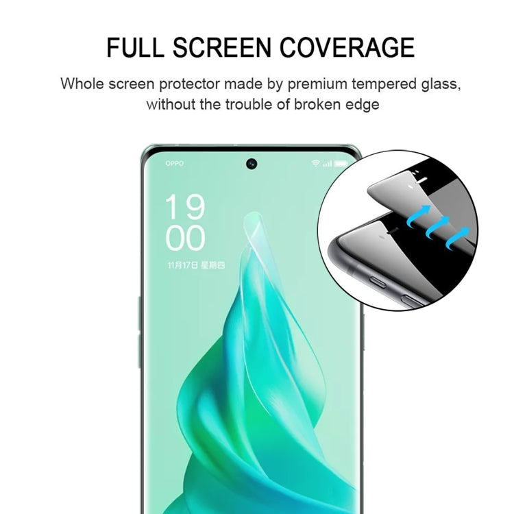 For OPPO Reno9 Pro+ 25pcs 3D Curved Edge Full Screen Tempered Glass Film