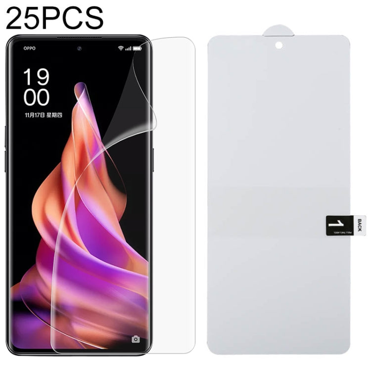 For OPPO Reno9 25pcs Full Screen Explosion-proof Hydrogel Film