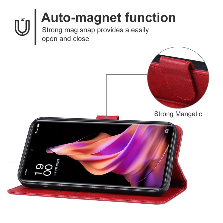 For OPPO Reno9 Leather Phone Case
