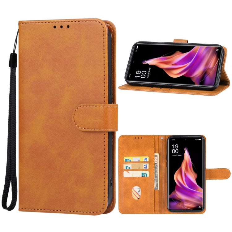 For OPPO Reno9 Leather Phone Case