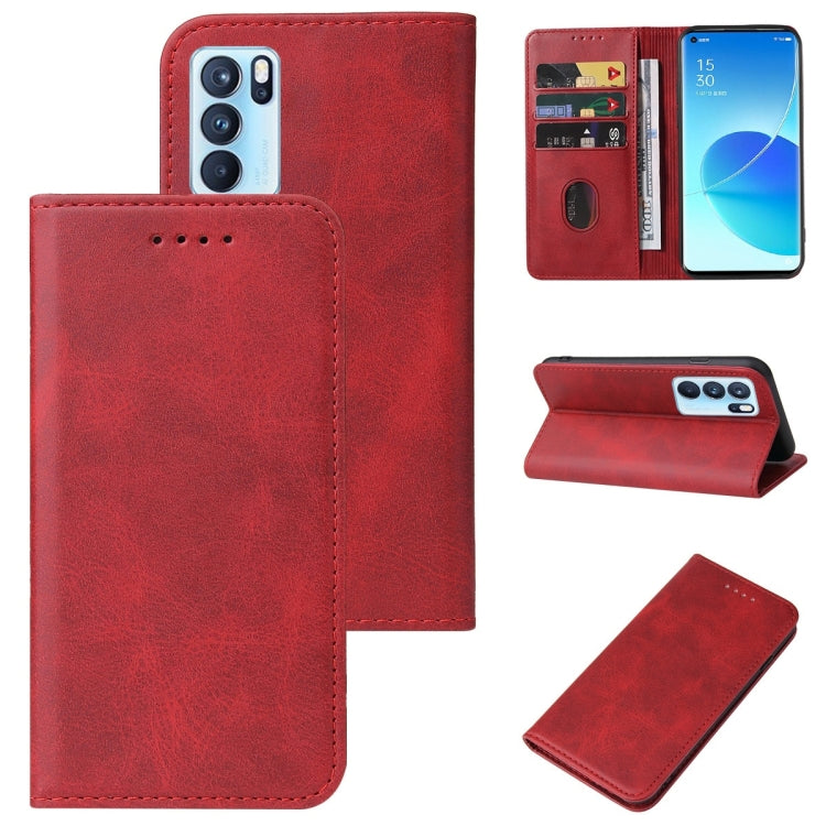 For OPPO Reno6 Pro 5G Magnetic Closure Leather Phone Case