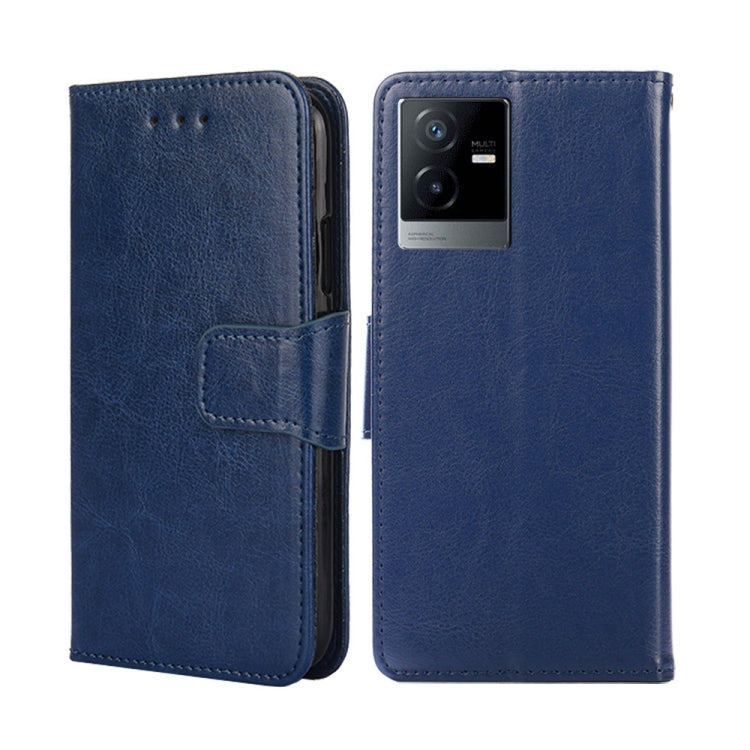 For vivo T2x 5G/Y73t/iQOO Z6x Crystal Texture Horizontal Flip Leather Phone Case