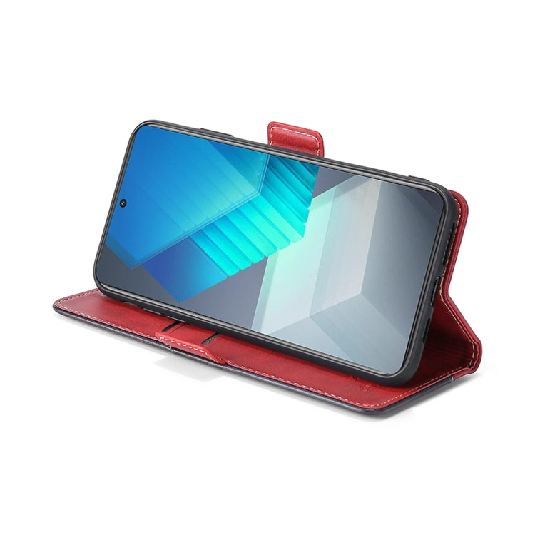 For Realme 9i 5G Global/10 5G Contrast Color Side Buckle Leather Phone Case