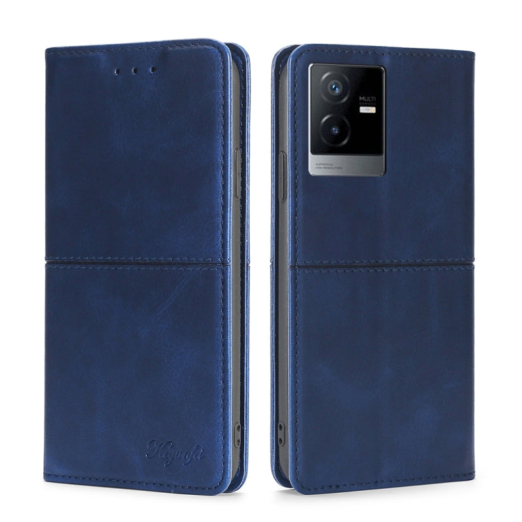 For vivo T2x 5G/Y73t/iQOO Z6x Cow Texture Magnetic Leather Phone Case