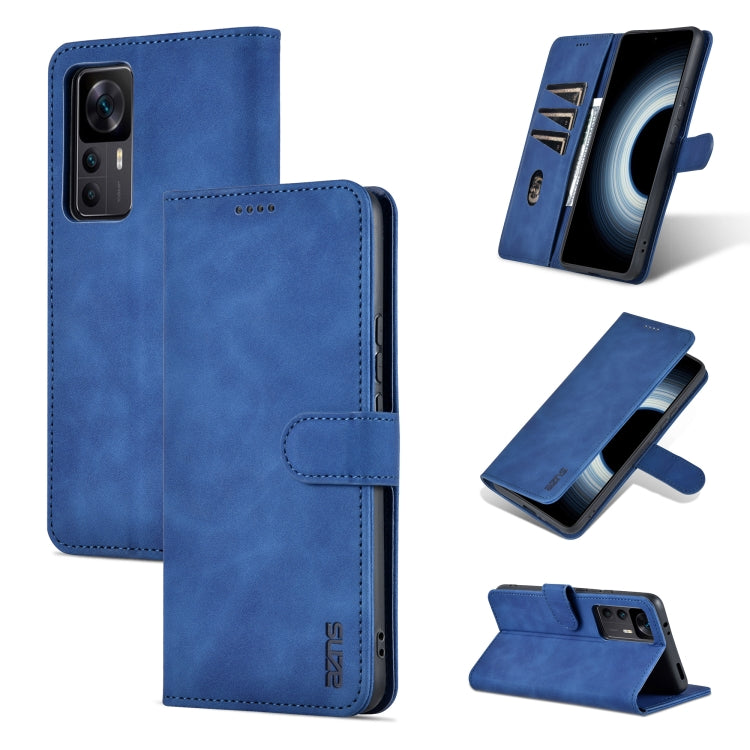 For Xiaomi 12T / 12T Pro / Redmi K50 Ultra AZNS Skin Feel Calf Texture Flip Leather Phone Case