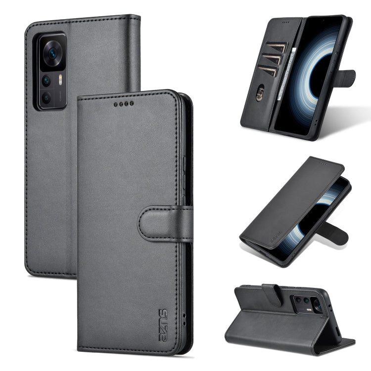 For Xiaomi 12T / 12T Pro / Redmi K50 Ultra AZNS Skin Feel Calf Texture Flip Leather Phone Case