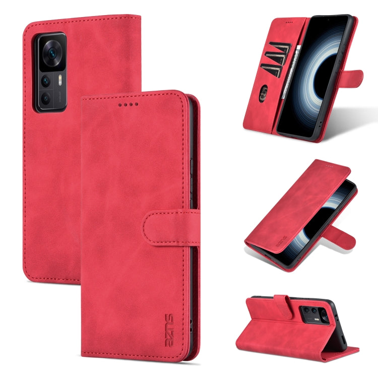 For Xiaomi 12T / 12T Pro / Redmi K50 Ultra AZNS Skin Feel Calf Texture Flip Leather Phone Case