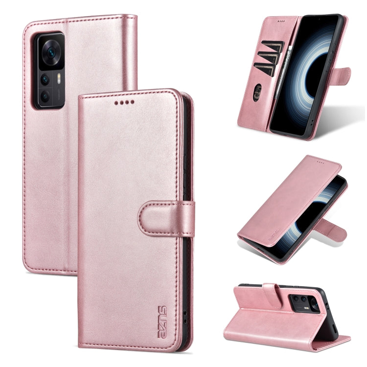 For Xiaomi 12T / 12T Pro / Redmi K50 Ultra AZNS Skin Feel Calf Texture Flip Leather Phone Case