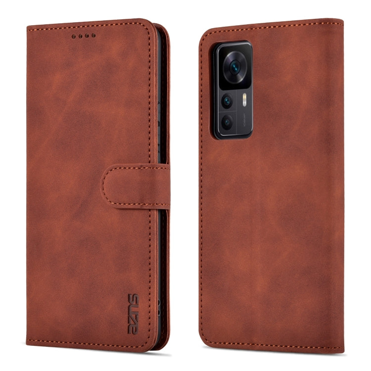 For Xiaomi 12T / 12T Pro / Redmi K50 Ultra AZNS Skin Feel Calf Texture Flip Leather Phone Case