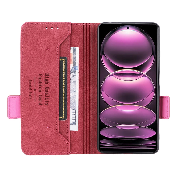 For Xiaomi Redmi Note 12 Pro 5G China Magnetic Clasp Flip Leather Phone Case