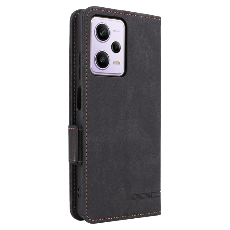 For Xiaomi Redmi Note 12 Pro 5G China Magnetic Clasp Flip Leather Phone Case