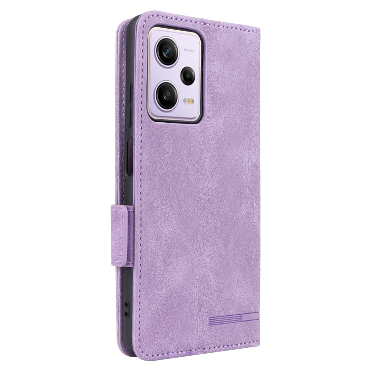 For Xiaomi Redmi Note 12 Pro 5G China Magnetic Clasp Flip Leather Phone Case