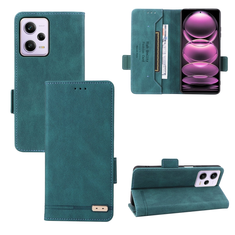 For Xiaomi Redmi Note 12 Pro 5G China Magnetic Clasp Flip Leather Phone Case