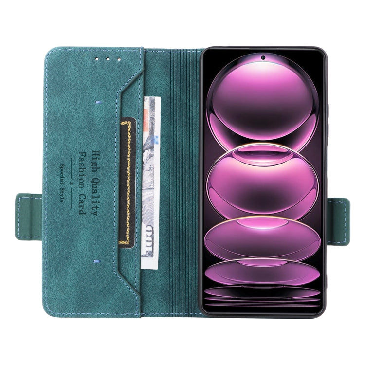 For Xiaomi Redmi Note 12 Pro 5G China Magnetic Clasp Flip Leather Phone Case