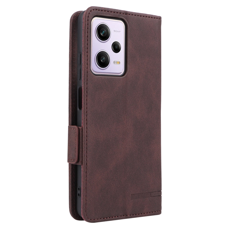 For Xiaomi Redmi Note 12 Pro 5G China Magnetic Clasp Flip Leather Phone Case