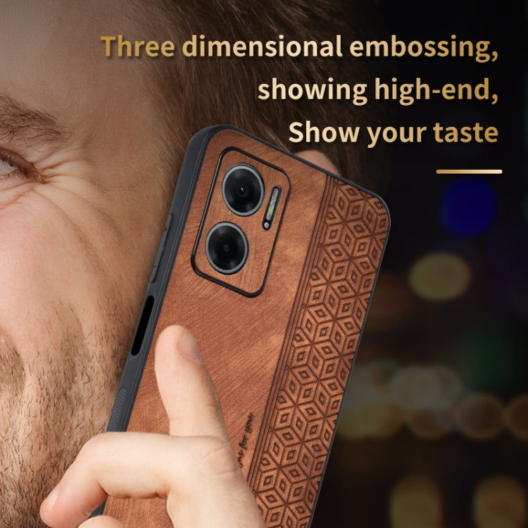 AZNS 3D Embossed Skin Feel Phone Case for Xiaomi Redmi Note 11E 5G / Redmi 10 5G / Redmi 10 Prime+ 5G India