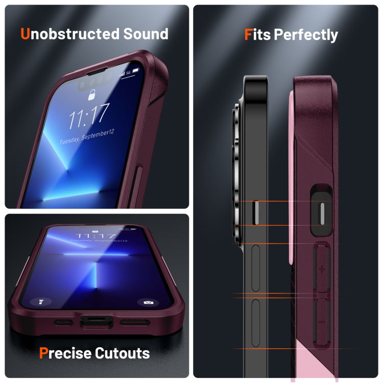 For iPhone 13 Pro Max PC + TPU Shockproof Protective Phone Case