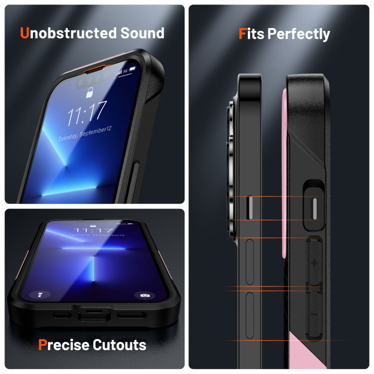 For iPhone 13 Pro Max PC + TPU Shockproof Protective Phone Case
