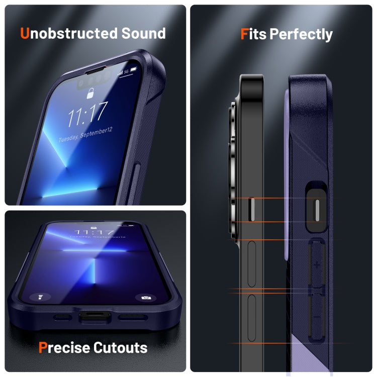 For iPhone 13 Pro Max PC + TPU Shockproof Protective Phone Case