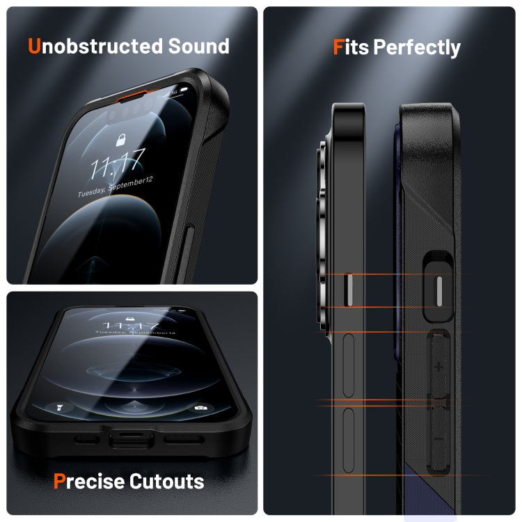 For iPhone 13 Pro PC + TPU Shockproof Protective Phone Case