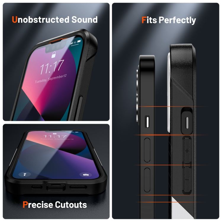 For iPhone 13 PC + TPU Shockproof Protective Phone Case