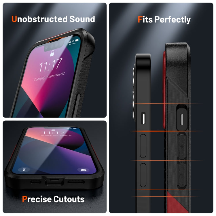 For iPhone 13 PC + TPU Shockproof Protective Phone Case