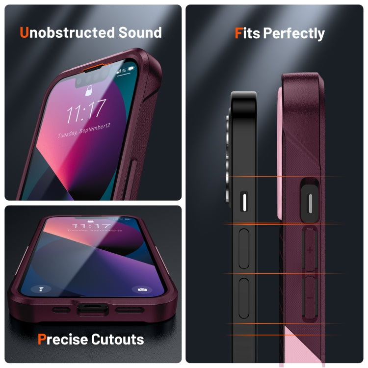 For iPhone 13 PC + TPU Shockproof Protective Phone Case