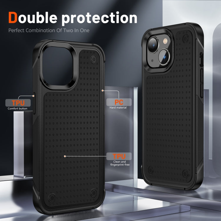 For iPhone 13 PC + TPU Shockproof Protective Phone Case